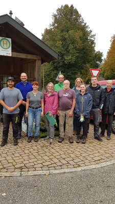 Die Herbst-Truppe - es fehlen noch 2 Personen vom Bürgerverein Egg e.V.