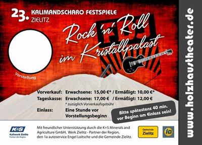 Foto zur Meldung: Direktverkauf Eintrittskarten am Montag, 19.12.22 zwischen 18 und 19 Uhr im Theater Zielitz