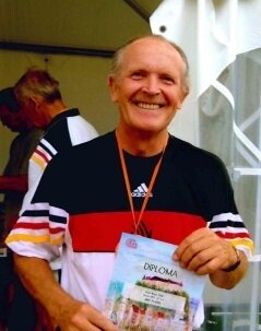 Kurt Riep nach dem gewinn der Bronzemedaille bei den Europameisterschaften 2008