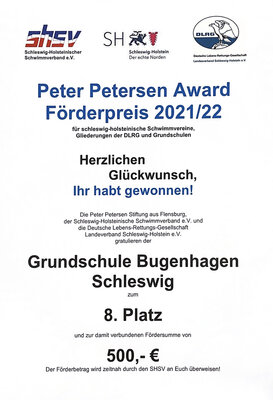 Peter Petersen Award 21/22 🏆