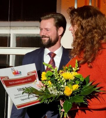 Foto zur Meldung: Preis für soziales Engagement 2023: Sigmund-Jähn-GS