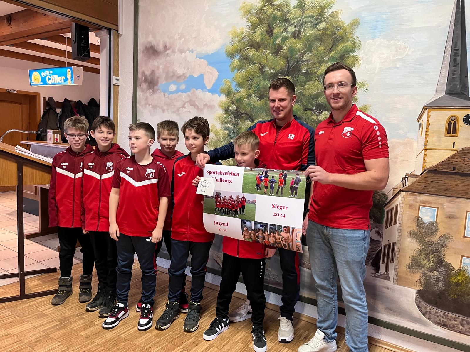 Ehrung der U 11 Fußballer