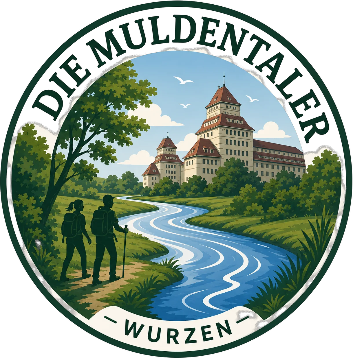 Logo Wandergruppe Die Muldentaler Wurzen