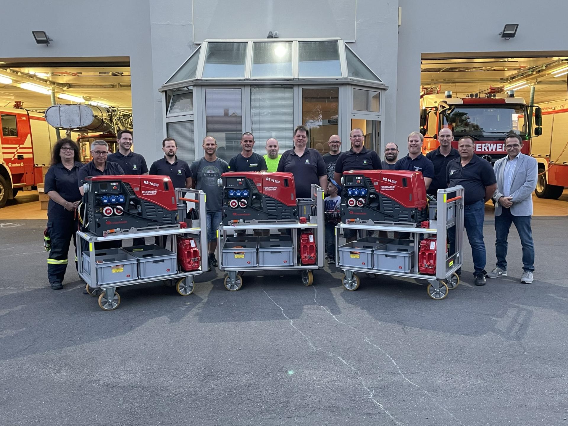 Notstromerzeuger für die Freiwilligen Feuerwehren der Stadt Immenhausen
