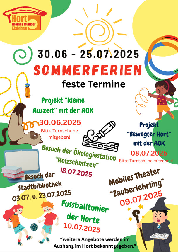 Sommerferien 2025