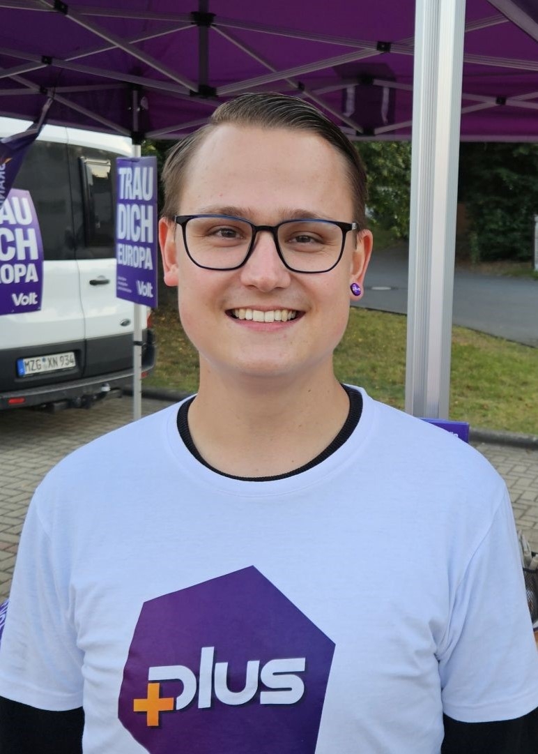 Antony Jonneck (Plus Brandenburg/Volt), WK 28. Foto: Dörthe Ziemer