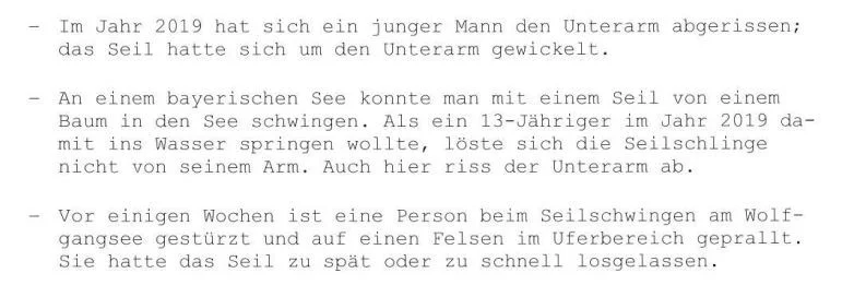 Antwort der Versicherung