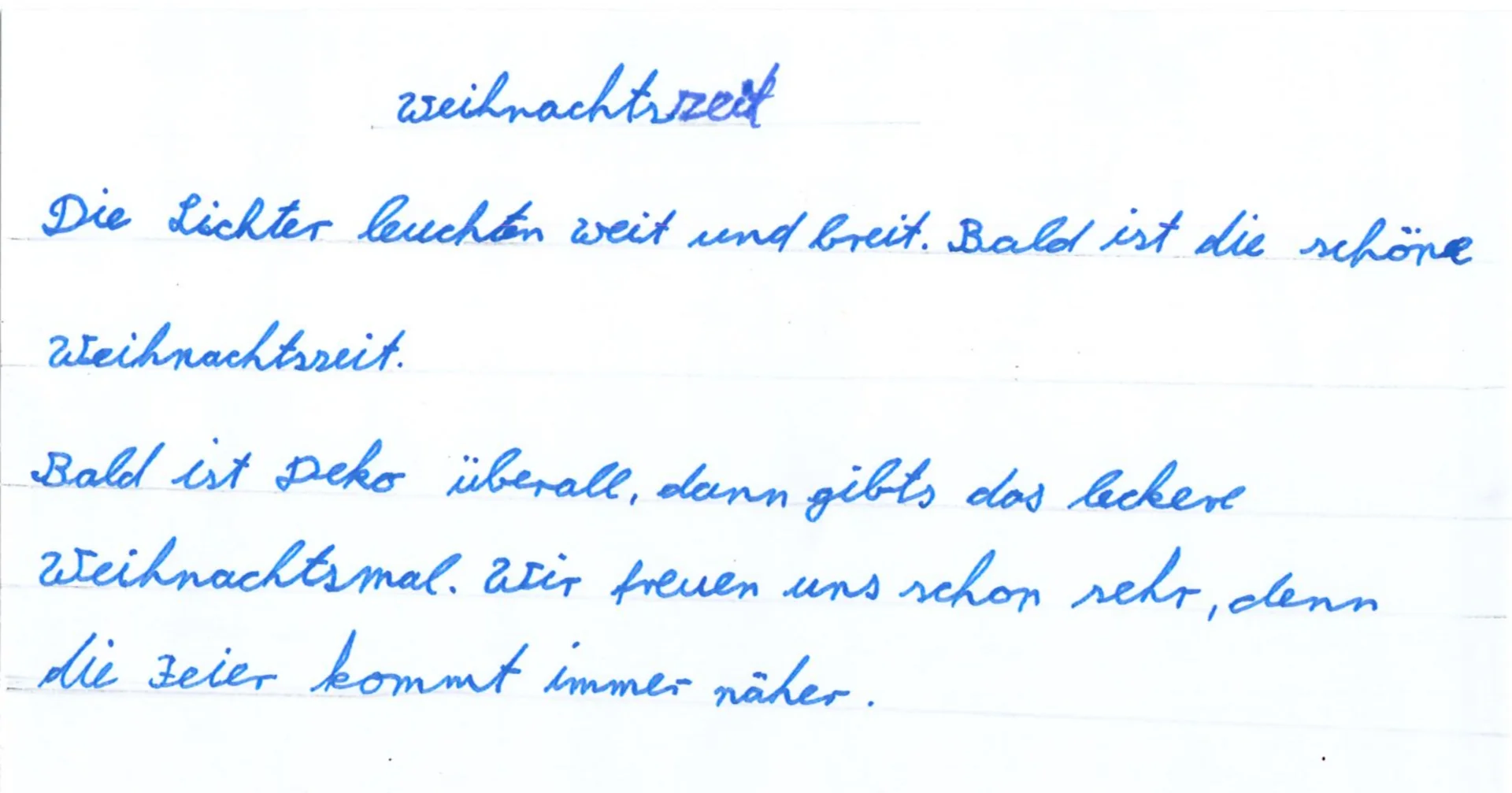 Weihnachtsgedicht