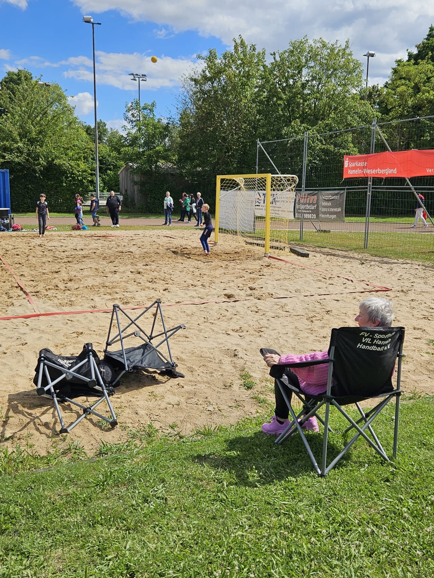 Szene Beachhandball