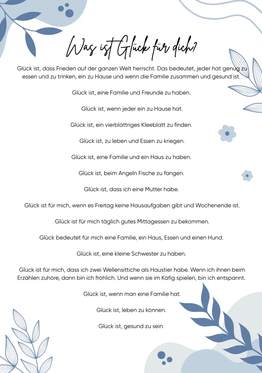 Glück der 4b