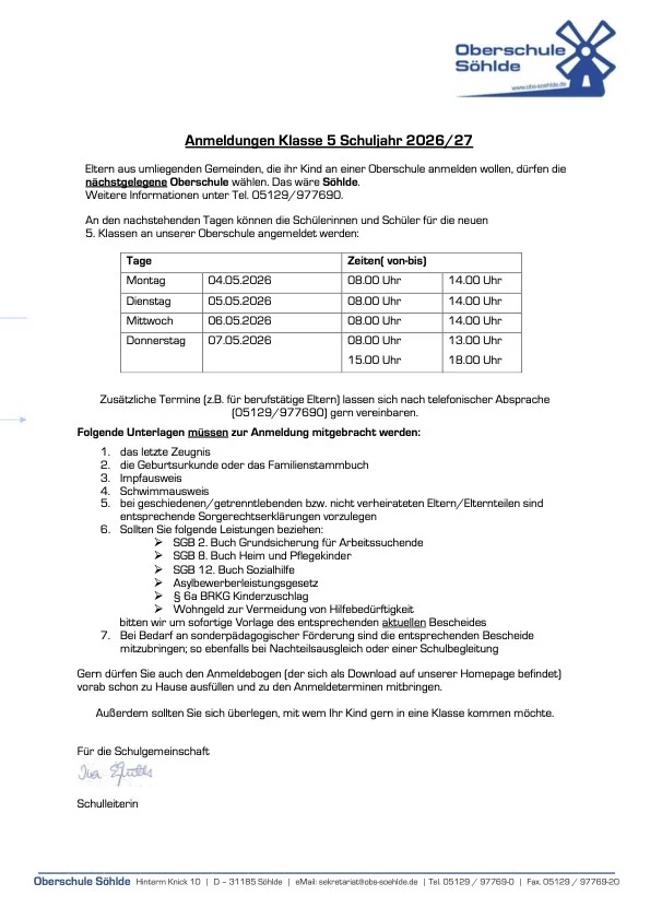 Anmeldetermine 26_27