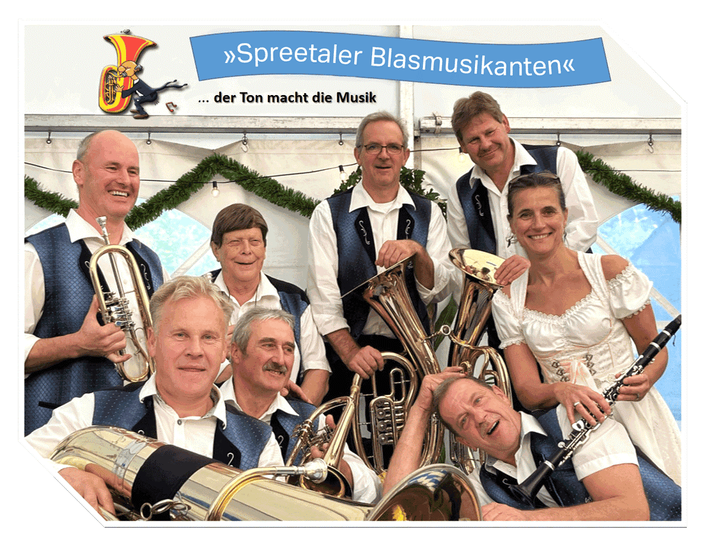 Die Spreetaler Blasmusikanten. Foto: Agentur