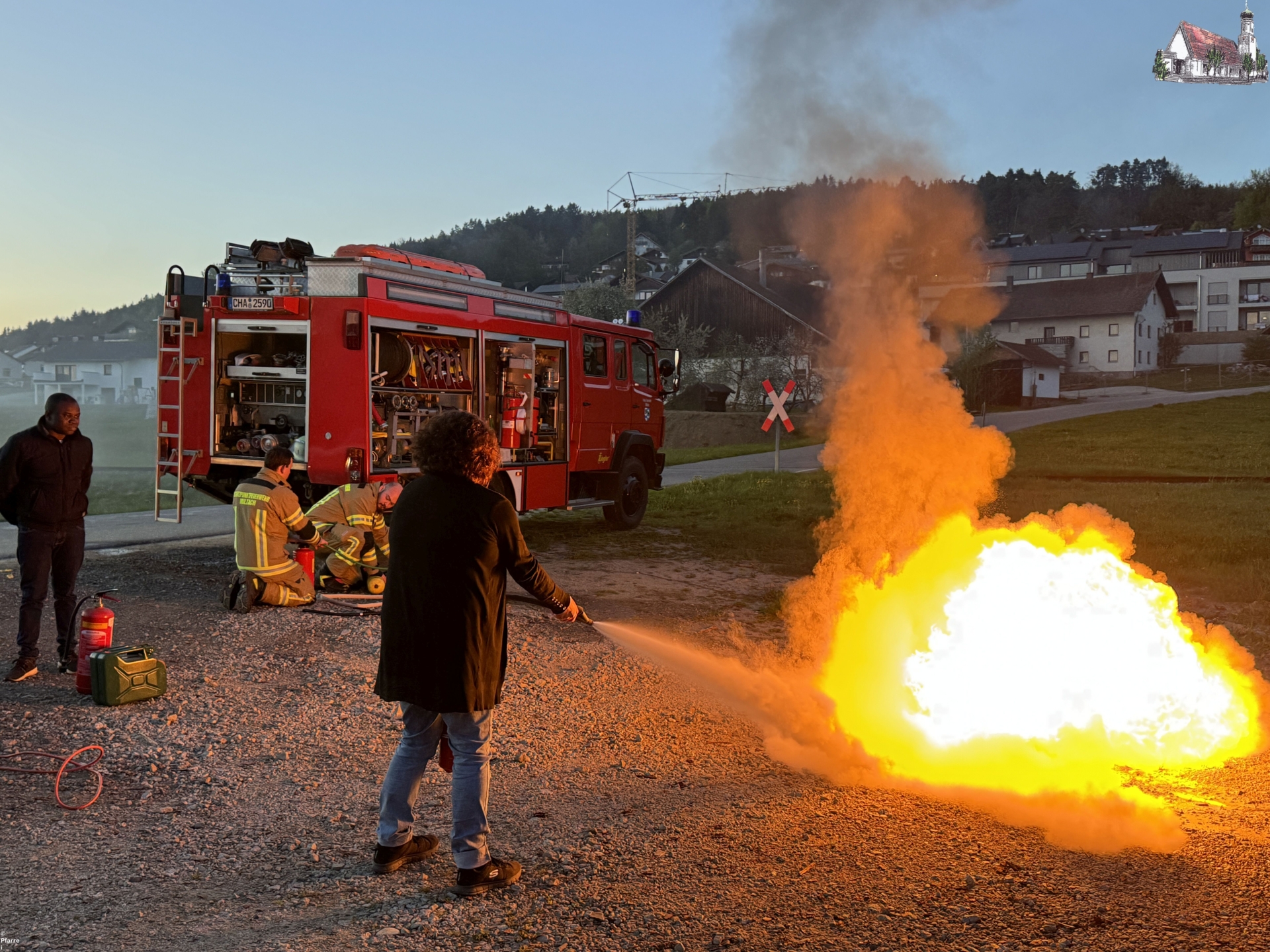 Brandschutzausbildung Pfarrei Miltach