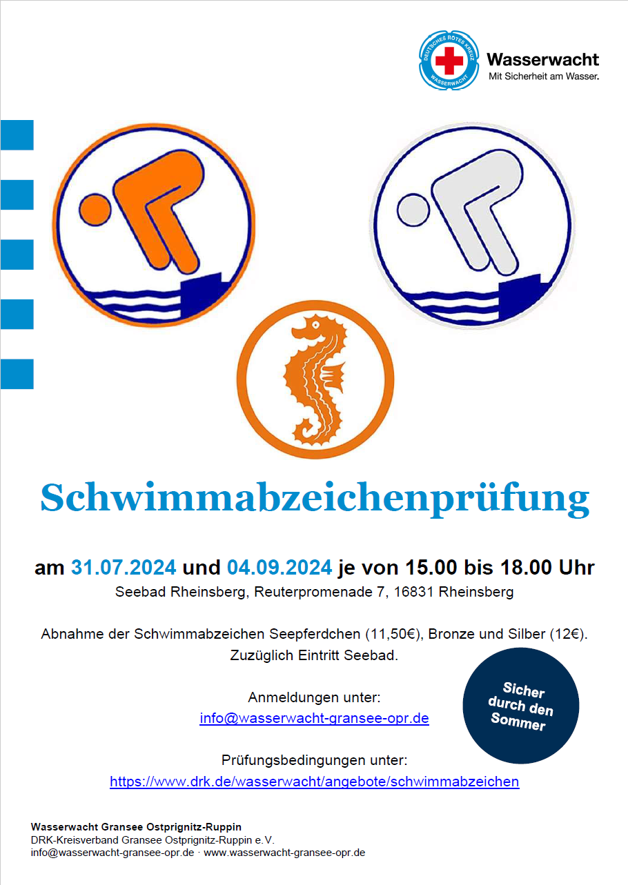 Schwimmabzeichenprüfung 2024