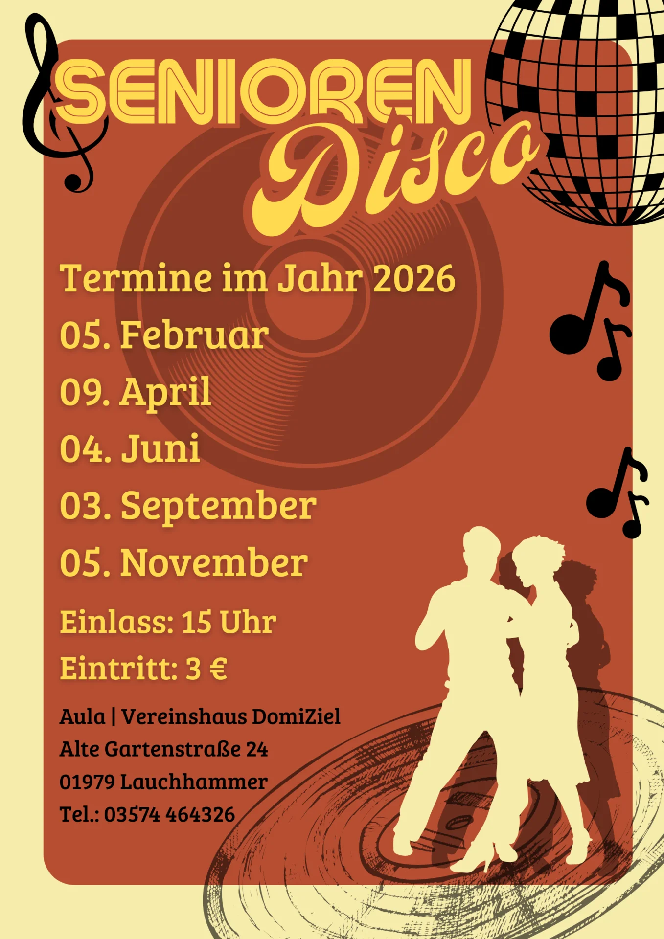Seniorentanz Termine 2026