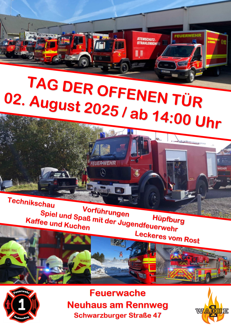 Tag der offenen Tür in der Feuerwache Neuhaus am Rennweg