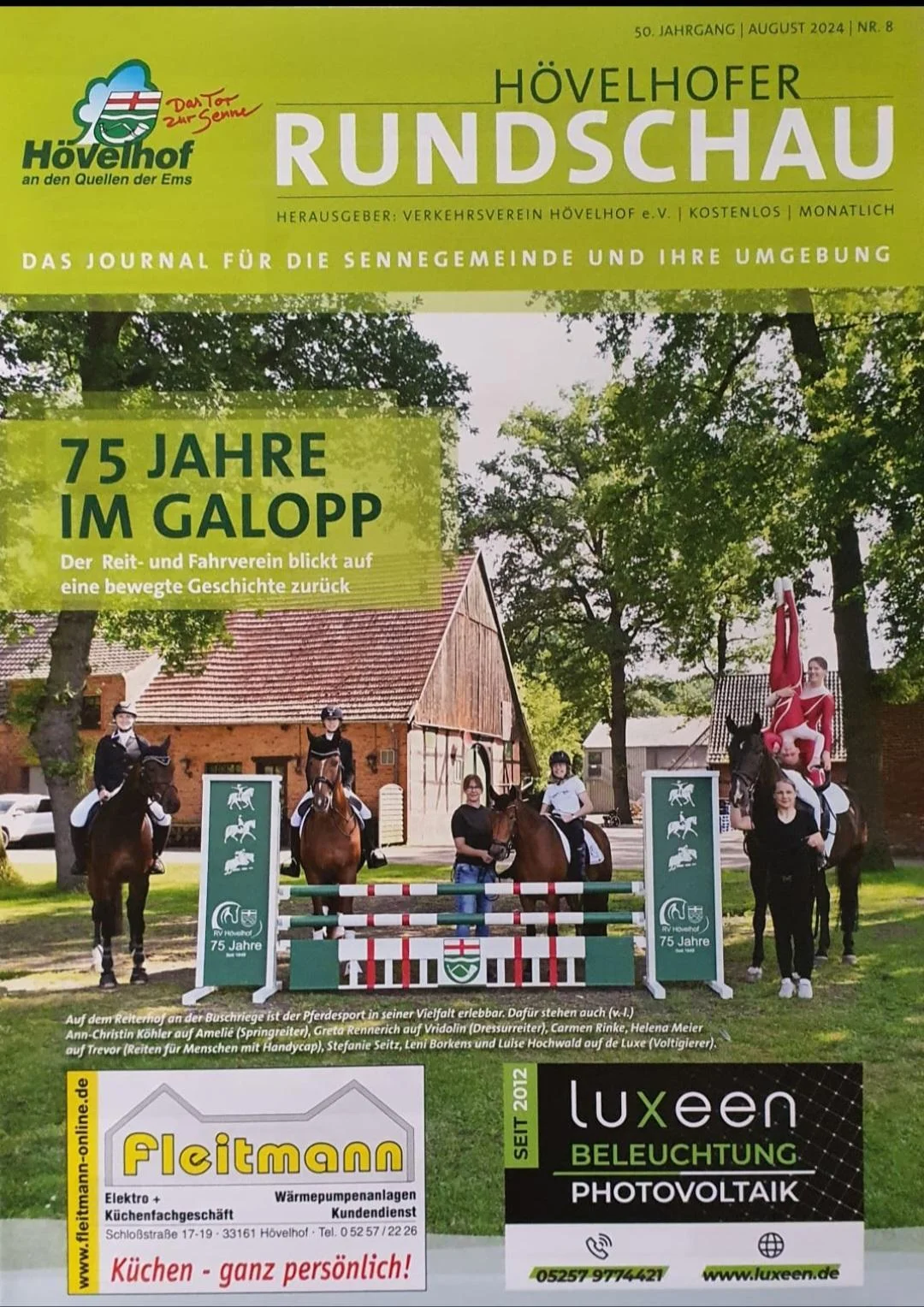 Titelblatt der Hövelhofer Rundschau