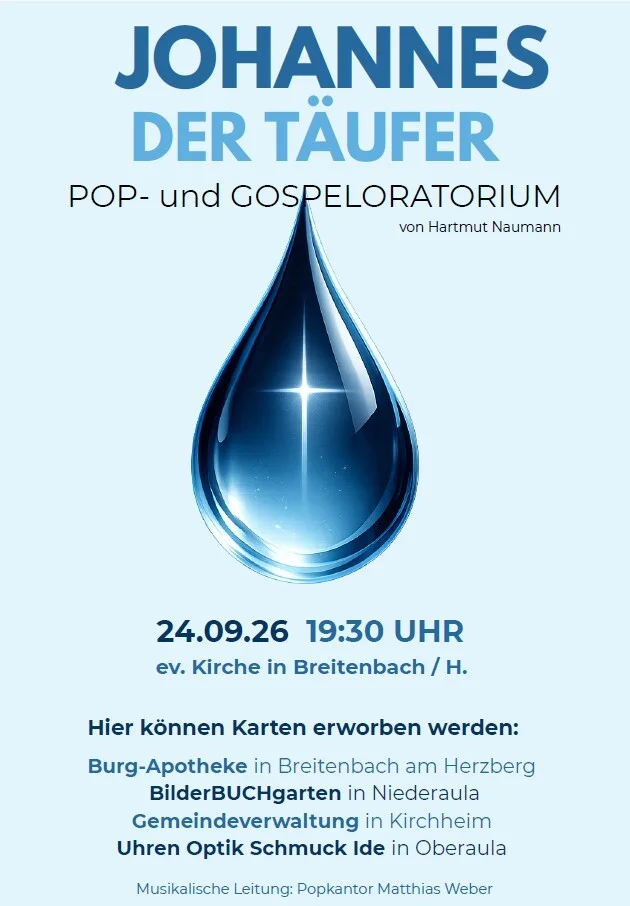 Plakat Johannes der Täufer