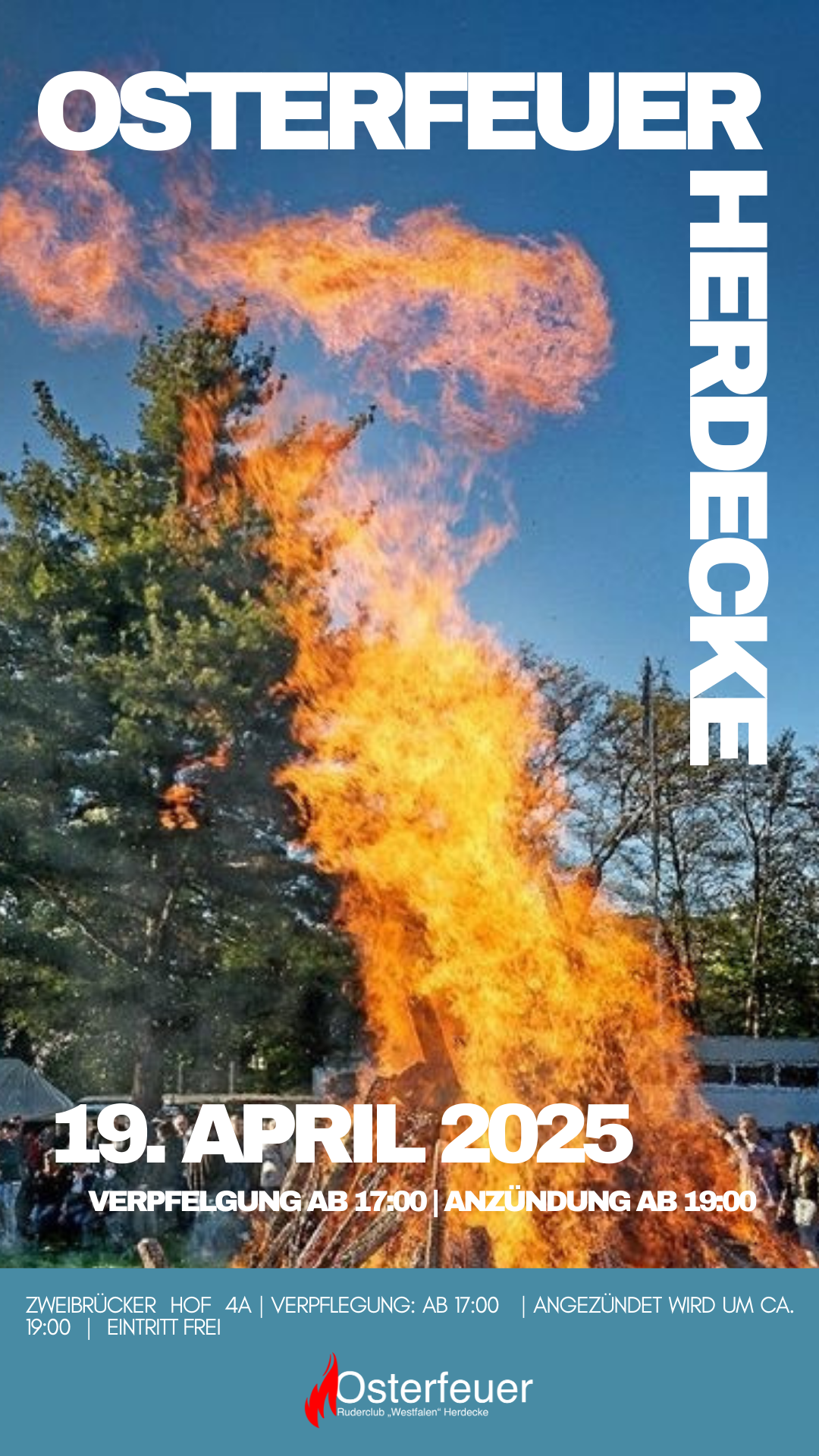 Osterfeuer 2025 Plakat