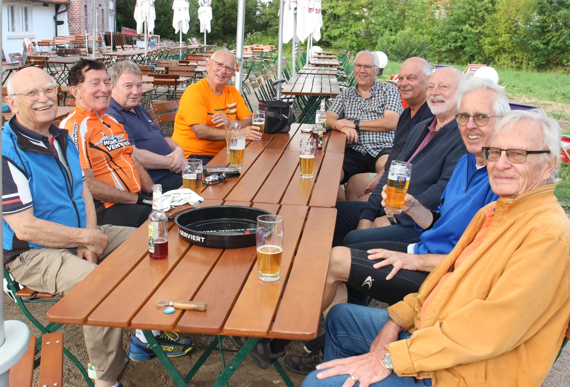 Gemeinsame Pause in der „Kahltal-Mühle“ im bayrischen Alzenau-Kälberau