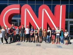 Gruppenfoto vor CNN