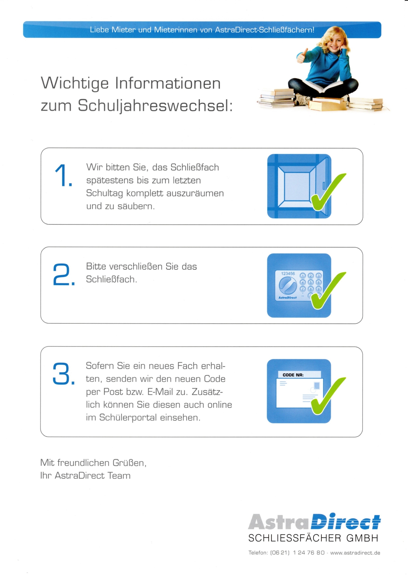 Fächertausch Sommerferien