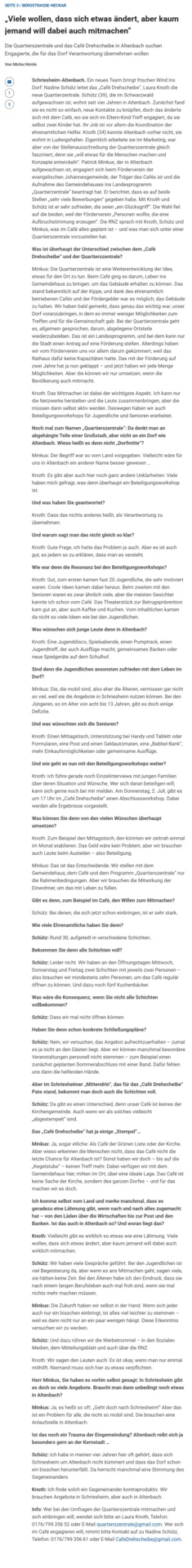 Bericht aus der Rhein-Neckar-Zeitung