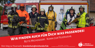 „Rette Michendorf“ - Imagekampagne für neue Feuerwehrleute