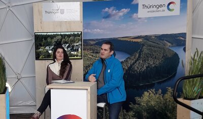 Vorschaubild der Meldung: Geopark Schieferland in Oberhof präsent