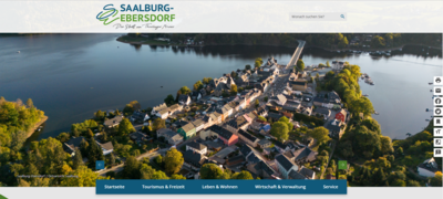 Neue Webseite der Stadt Saalburg-Ebersdorf (Bild vergrößern)