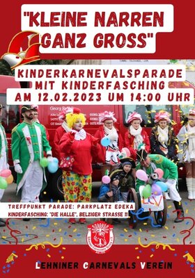 Kinderkarneval und Parade am 12.02.