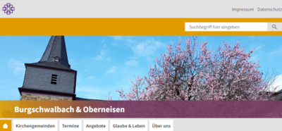 Homepage Kirchengemeinden