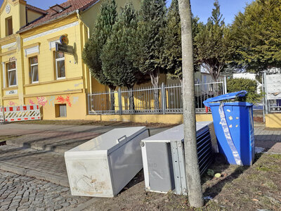 Müll an der Seebadallee © Gemeinde Rangsdorf - AL22
