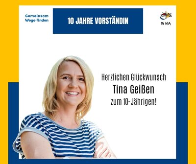 Happy Vorständin-Jubiläum Tina Geißen!