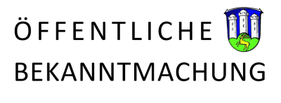 Amtliche Bekanntmachung des Wegeverbandes Immenhausen (Bild vergrößern)