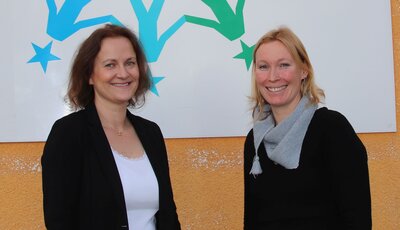 Das Bild zeigt Luise Janssen und Katrin Zedler.