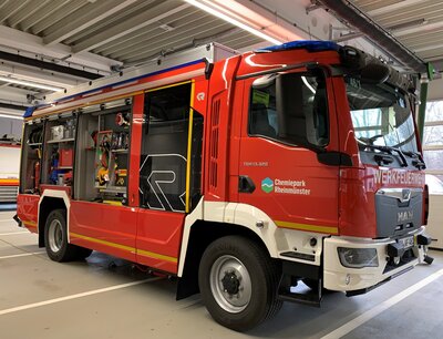 Foto zur Meldung: Neues Einsatzfahrzeug bei der WF Chemiepark Rheinmünster