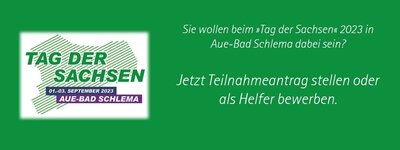 Tag der Sachsen« 2023 in Aue-Bad Schlema: Fristverlängerung Anmeldungen für sächsische Vereine