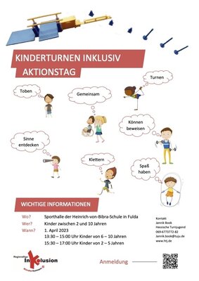 Meldung: Inklusiver Kinderturn-Aktionstag & Fortbildung