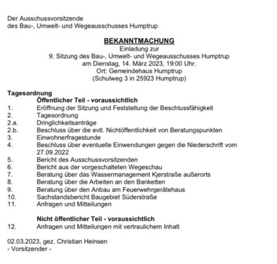 Sitzung der Gemeindevertretung (Bild vergr&ouml;&szlig;ern)