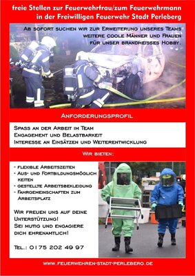 Foto zur Meldung: freie Stellen als Feuerwehrfrau/Feuerwehrmann