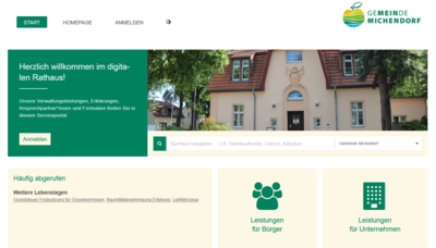 Michendorf hat jetzt ein digitales Serviceportal