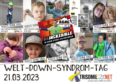 Foto zur Meldung: Plakat-Aktion zum Welt-Down-Syndrom-Tag