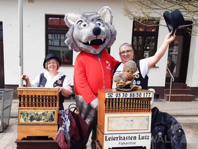 Leierkasten Lutz machte beim Frühlingsmarkt vor einem Jahr Musik. Foto: Citybüro