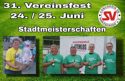 Stadtmeisterschaften zum Vereinsfest am 24.Juni