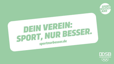 Meldung: DOSB-Kampagne „Dein Verein: Sport, nur besser.“