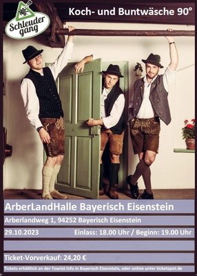 Plakat Trio Schleudergang in Bayerisch Eisenstein