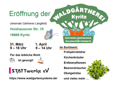 Eröffnung der Waldgärtnerei Kyritz