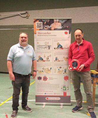 Meldung: Sportverein Defibrillator-Schulung
