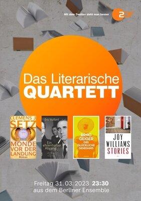 Das Literarische Quartett im ZDF, zur Sendung vom 31. März 2023 